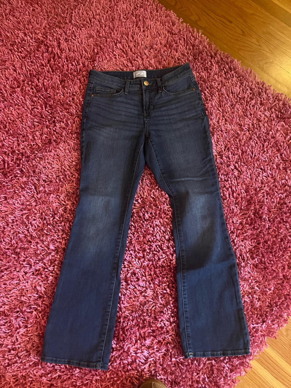 LC Lauren Conrad Barely Bootcut Jeans 6 short - Picture 5 of 7